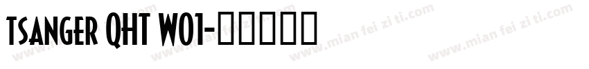 tsanger QHT W01字体转换